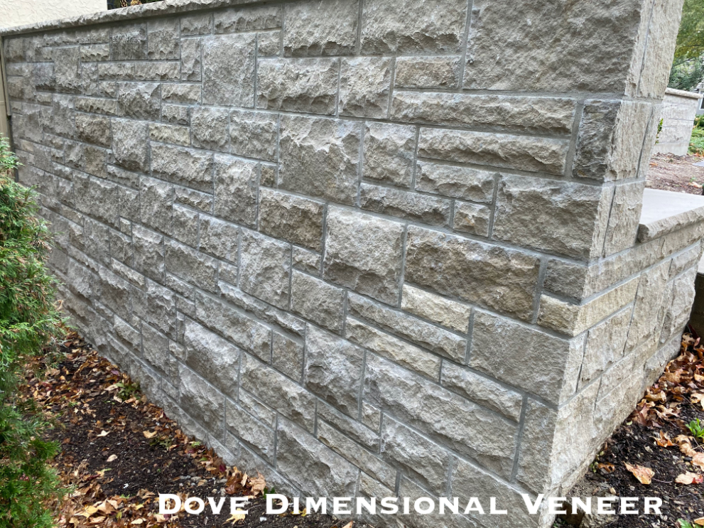 Close up photo of Dove Gray Dimensional Veneer