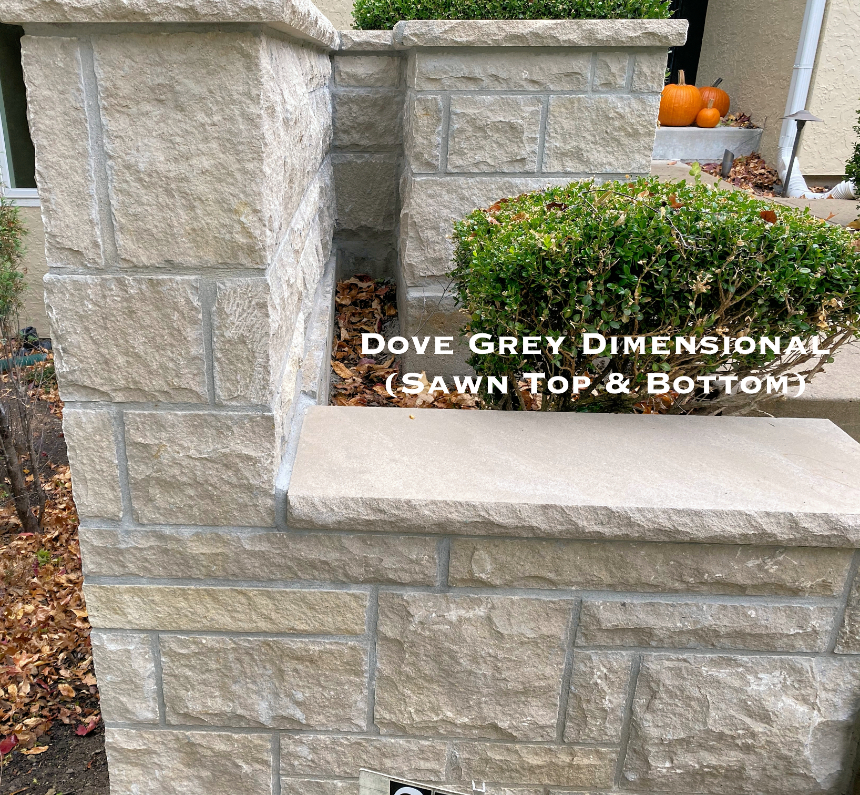 Dove Gray Dimensional Veneer Seat Wall